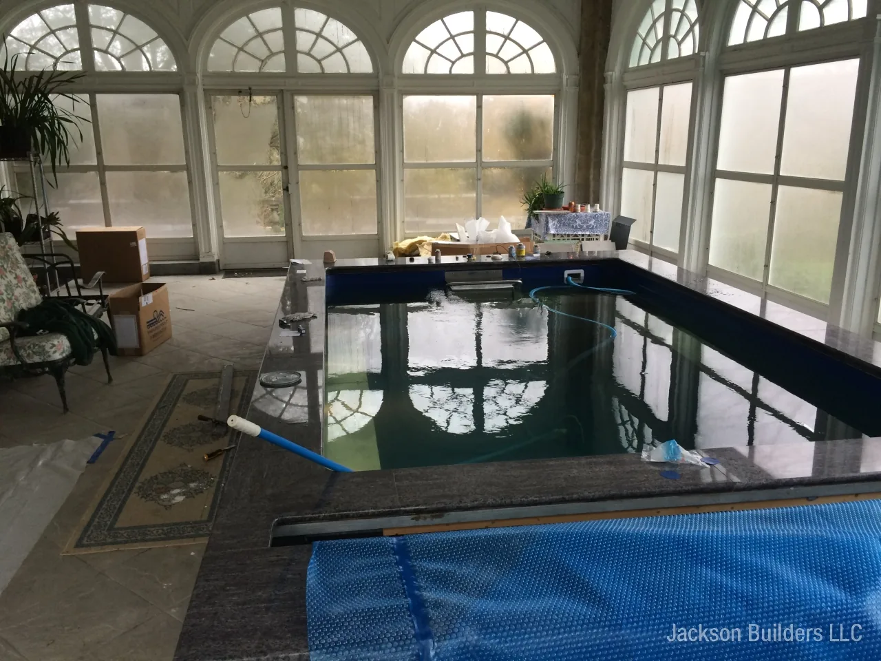 Endless Pool with Retractable Enclosure